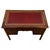 Early 20th Century English Mahogany Writing Table with Leather Top For Sale - Image 3 of 12