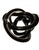Murano 1980s Black Handblown and Formed Twisted Knotted Art Glass For Sale - Image 4 of 5