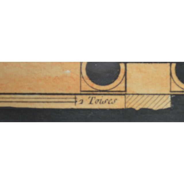 Pair Antique Architectural Engravings in Fine Gilt & Lacquer Modernist Frames For Sale In New York - Image 6 of 8