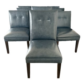 Set of 10 Gilbert Rohde Art Deco Chairs With Rose Tarlow Leather For Sale