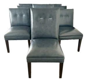 Set of 10 Gilbert Rohde Art Deco Chairs With Rose Tarlow Leather