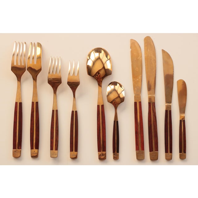 MidCentury Thai Bronze & Rosewood Flatware Chairish