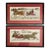Pair of 1960s Framed Handmade Crewel Embroidery, Horses With Sleigh & Carriage For Sale