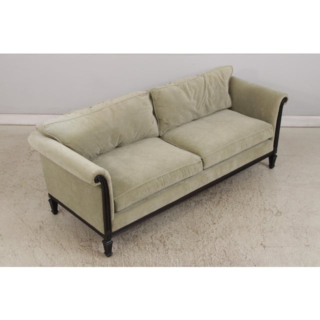 French Bernhardt Martha Stewart Louis XVI Upholstered Sofa For Sale - Image 3 of 18