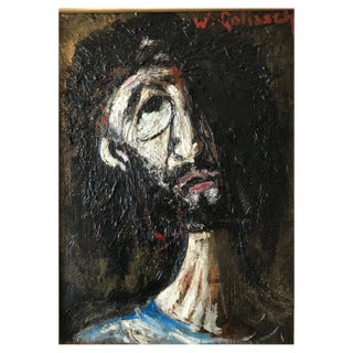 William Goliasch, Bearded Man, Oil on Canvas For Sale