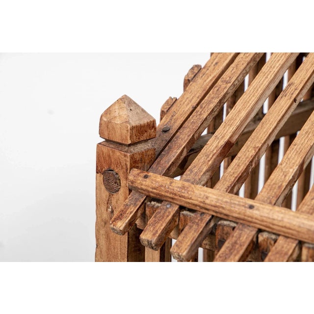 Antique Chinese Hand Carved Wooden Birdcage For Sale - Image 11 of 11