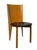 Postmodern Pair of 1980s Italian Postmodern Calligaris Sculptural Wood & Black Leather Chairs For Sale - Image 3 of 11