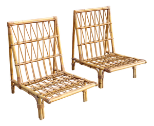 Vintage Chairs in the style of Audoux Minet, 1950, Set of 2