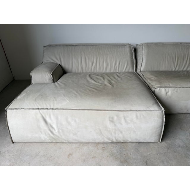 Paola Navone for Baxter “Miami Soft” Modular Leather Sofa – Made in Italy For Sale - Image 4 of 17