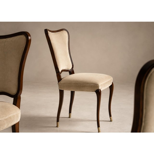 Brazilian Modern Set of Eight Dining Chairs by Pisciotta E Filhos in Rosewood & Mohair, Brazil, 1950s For Sale In New York - Image 6 of 18