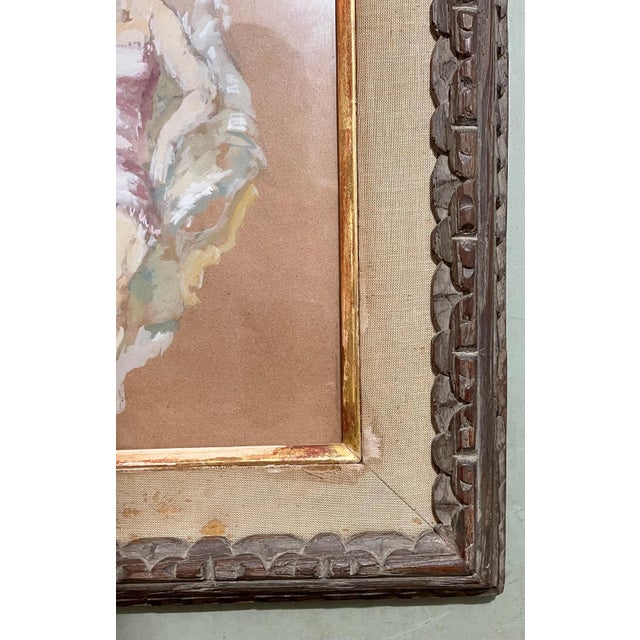 Paper Jules Pascin, Gouache Painting Jules Pascin Hand Signed Woman in Boudoir German Expressionism, c.1930's For Sale - Image 7 of 11