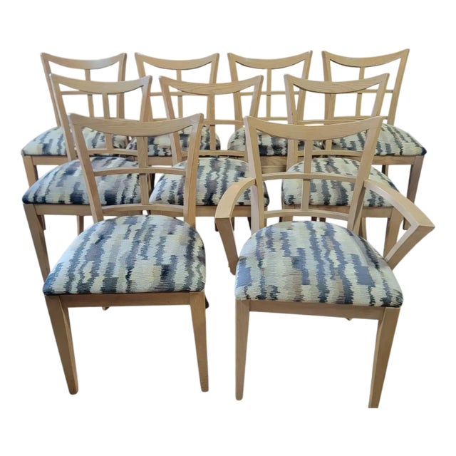 Paul Frankl Mid-Century Modern Dining Chairs - Set 9 Plus 1 For Sale