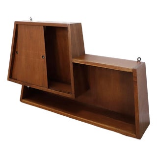 1950s Attributed to Wall-Mounted Bar Cabinet Designed by Eugenio Escudero For Sale