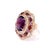 Baroque Bochic "Flamenco" Vintage Amethyst & Fancy Multi Gem Ring 18K Gold & Silver For Sale - Image 3 of 18