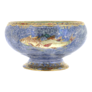 Antique Wedgwood Daisy Makeig-Jones Fairyland Lustre Fish-Themed Porcelain Bowl