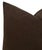 Mid-Century Modern Umber Brown Velvet Pillow, 20x20 Pillow For Sale - Image 3 of 3