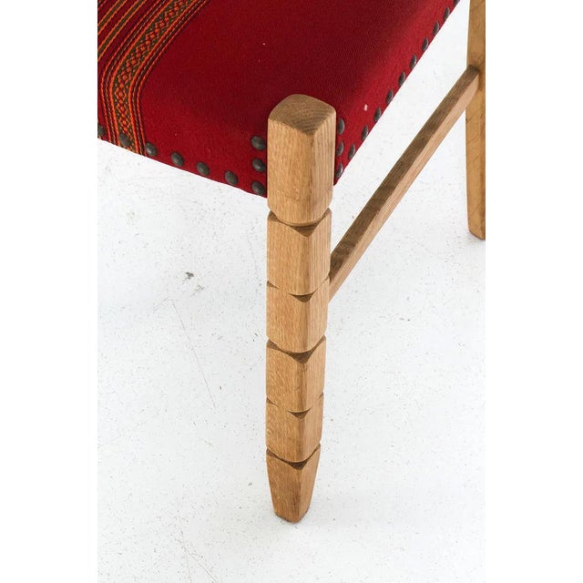 Red Set 6 Danish Mid Century Modern Dining Chairs For Sale - Image 8 of 15