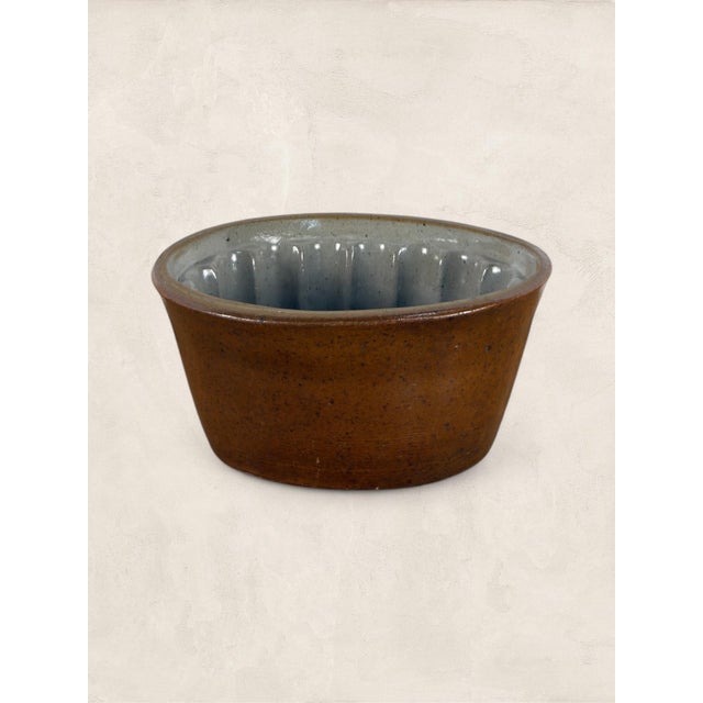 English Antique English Stoneware Jelly Mould For Sale - Image 3 of 7