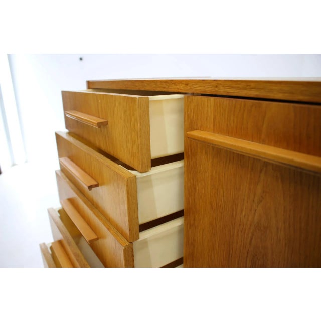 Wood Oak Cabinet, Czechoslovakia, 1960s For Sale - Image 7 of 11