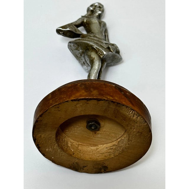 1930s Art Deco British Bronze Lady Dancer Car Mascot Figurine For Sale - Image 10 of 12