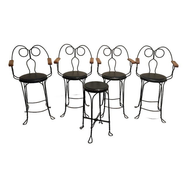 Early 20th Century Ice Cream Parlor/#8m Billiard Chairs For Sale