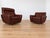 Vintage Burgundy Leather Lounge Chairs by Svend Skipper, Denmark For Sale - Image 10 of 11
