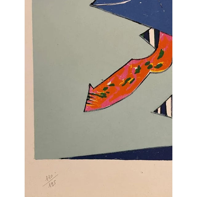 Gianni Dova, Flight, Lithograph For Sale - Image 3 of 7