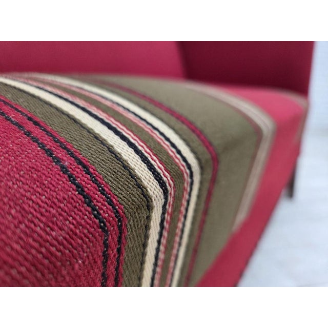 Wood Vintage Danish Two-Seater Sofa in Wool and Ash, 1970s For Sale - Image 7 of 17