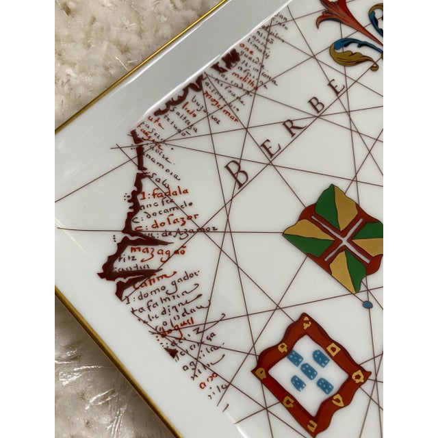 Vista Alegre Vintage Vista Alegre Africa Porcelain Tray - Made in Portugal For Sale - Image 4 of 10
