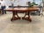 Vintage Neoclassical Regency Style Cherry and Burl Wood Pedestal Oval Dining Table With 2 Leaves For Sale - Image 15 of 16
