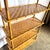 Mid 20th Century Mid 20th Century Boho Chic Faux Bamboo Herringbone Bookshelf/Etagere For Sale - Image 5 of 9