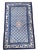 Chinese 1930s Blue Medallion Antique Pair of Chinese Peking Rugs 3'2" X 5'2" Handknotted Wool Carpets For Sale - Image 3 of 6