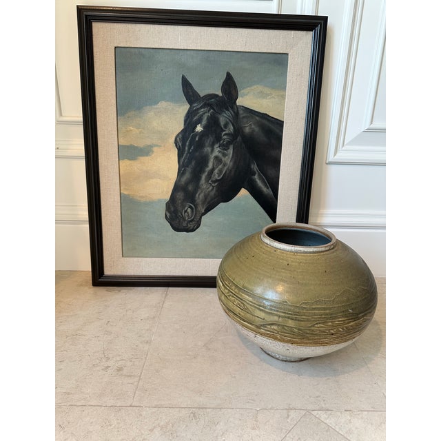 Vintage Equestrian Horse Portrait Oil Painting by James Slick - Framed For Sale - Image 12 of 16