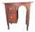 Vintage Child Size Writing Desk 2 Drawer Wood Vanity Table 1940s For Sale