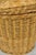 Brown Vintage Mid Century Modern Handwoven Wicker Rattan Laundry Basket W Lid For Sale - Image 8 of 17