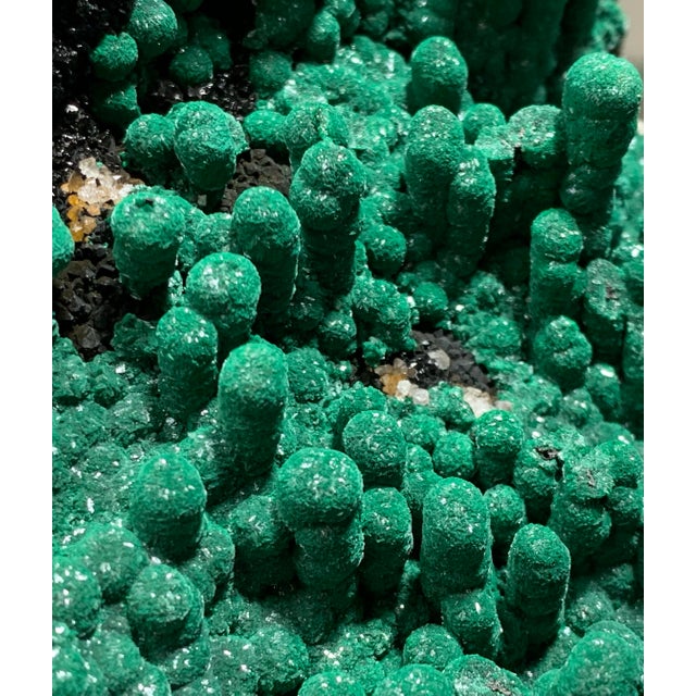 Contemporary Stalactitic Velvet Malachite Specimen by Stillmantle For Sale - Image 3 of 4