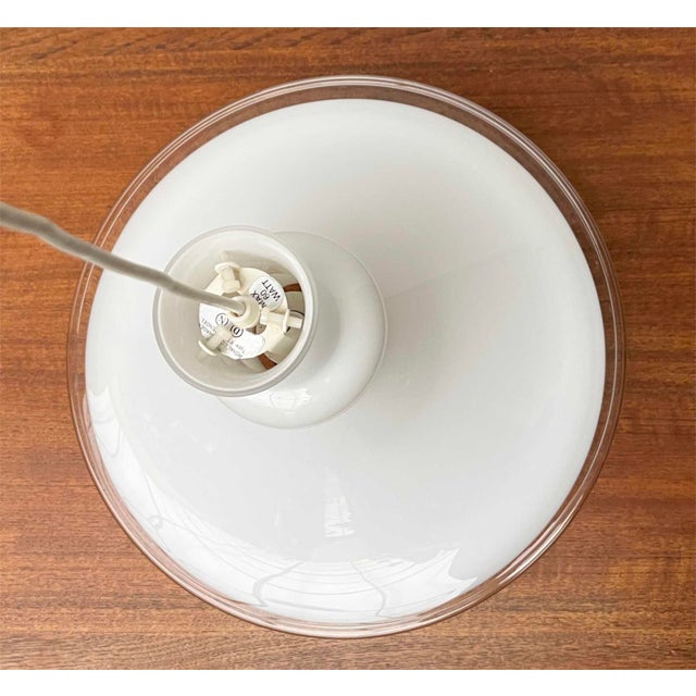 1970s Vintage Danish Etude Glass Pendant Lamp by Michael Bang for Royal Copenhagen, 1970s For Sale - Image 5 of 17