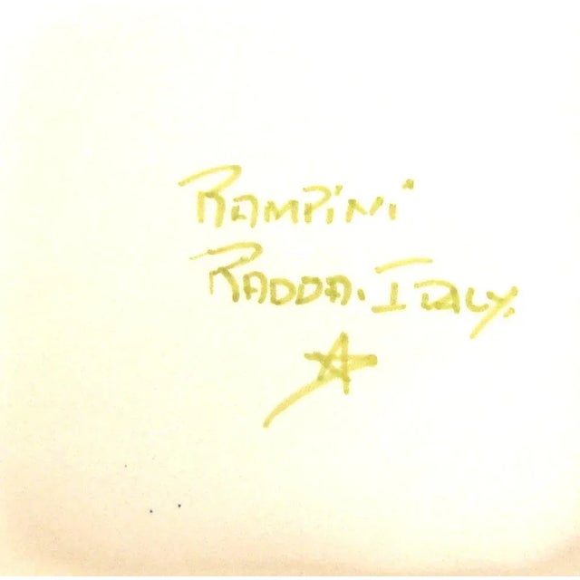 Italian Pottery Platter & 8 Plates - Set of 9 For Sale - Image 4 of 5