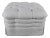 Vintage Brunschwig & Fils St. Andrews Tufted Ottoman in Robert Allen Avanzata Glacier Fabric For Sale