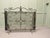 Metal Large Wrought Iron Fire Screen with Fire Irons, 1930, Set of 5 For Sale - Image 7 of 9