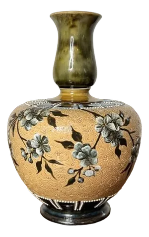 Antique Vase by Eliza Simmance for Doulton Lambeth, 1880s