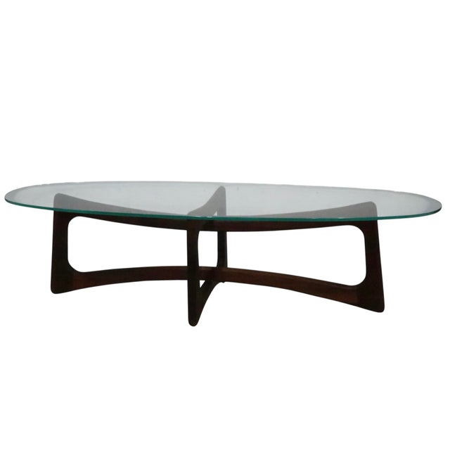 Mid 20th Century Mid Century Glass Top CoffeeTable by Adrian Pearsall C 1950/60's For Sale - Image 5 of 13