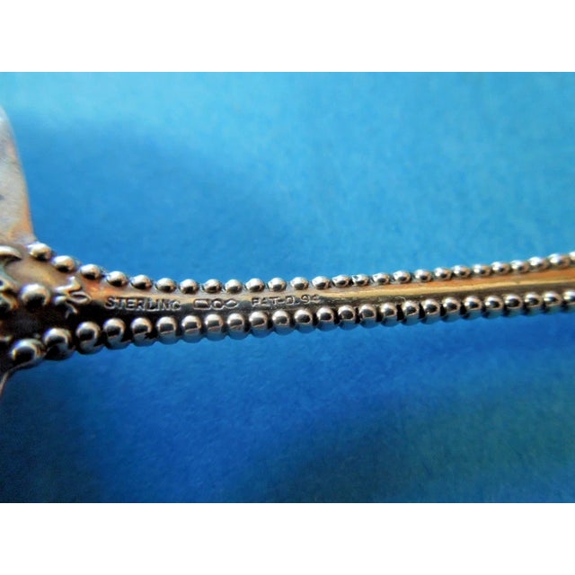 Late 19th Century 1894 Dominick & Haff Charles II Sterling Silver Bon Bon Spoon - Monogrammed Bowl For Sale - Image 5 of 5