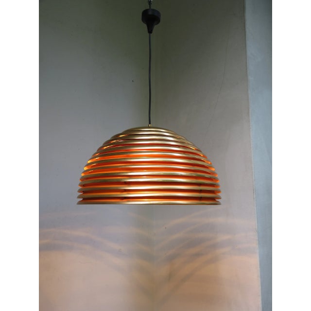 1970s 5639/S Saturno Gold-Plated Pendant Light by Kazuo Motozawa for Staff, 1970s For Sale - Image 5 of 13