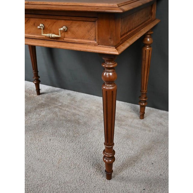 Vintage Louis XVI Style Walnut Desk, 1920 For Sale - Image 11 of 17