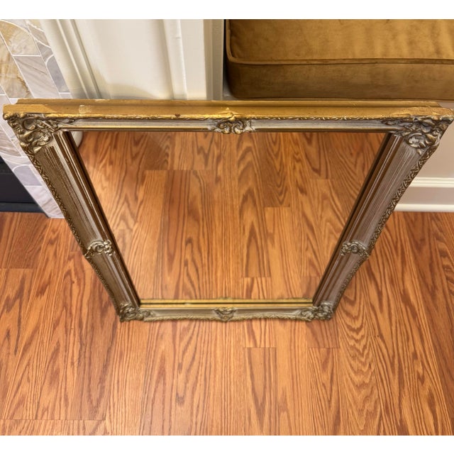 French Provincial Soft Gold Solid Wood Wall Mirror For Sale - Image 11 of 12