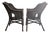 Pair Black Butterfly Wicker Chairs For Sale