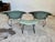 Metal Newly Upholstered Leather Large Diamond Chairs and Ottoman by Harry Bertoia - A Set For Sale - Image 7 of 8