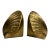1950s Heavy Brass Clam Sea Shell Bookends For Sale