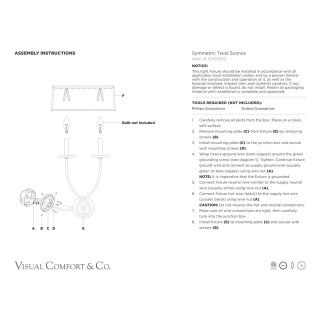Transitional Chapman & Myers for Visual Comfort Signature Symmetric Twist Double Sconce in Polished Nickel with Linen Shade For Sale - Image 3 of 4